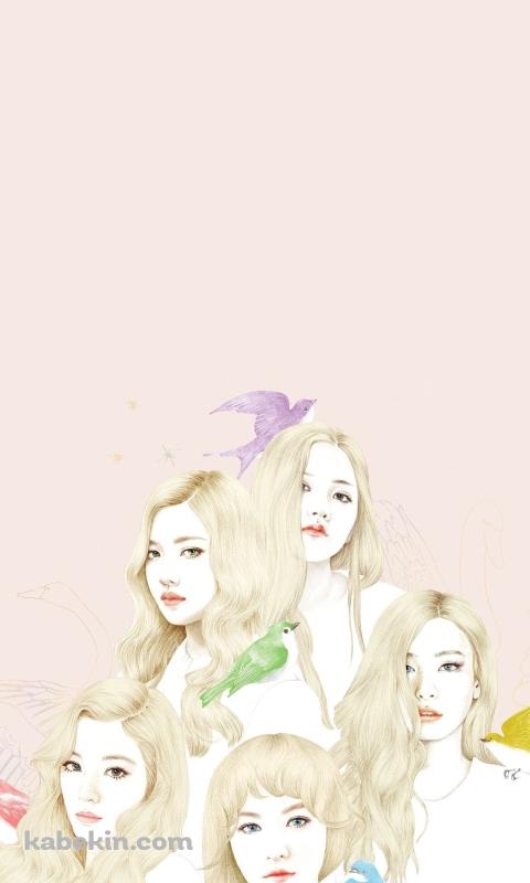 Red Velvet（レッド・ベルベット）レドベルのAndroidの壁紙(480px x 800px) スマホ用