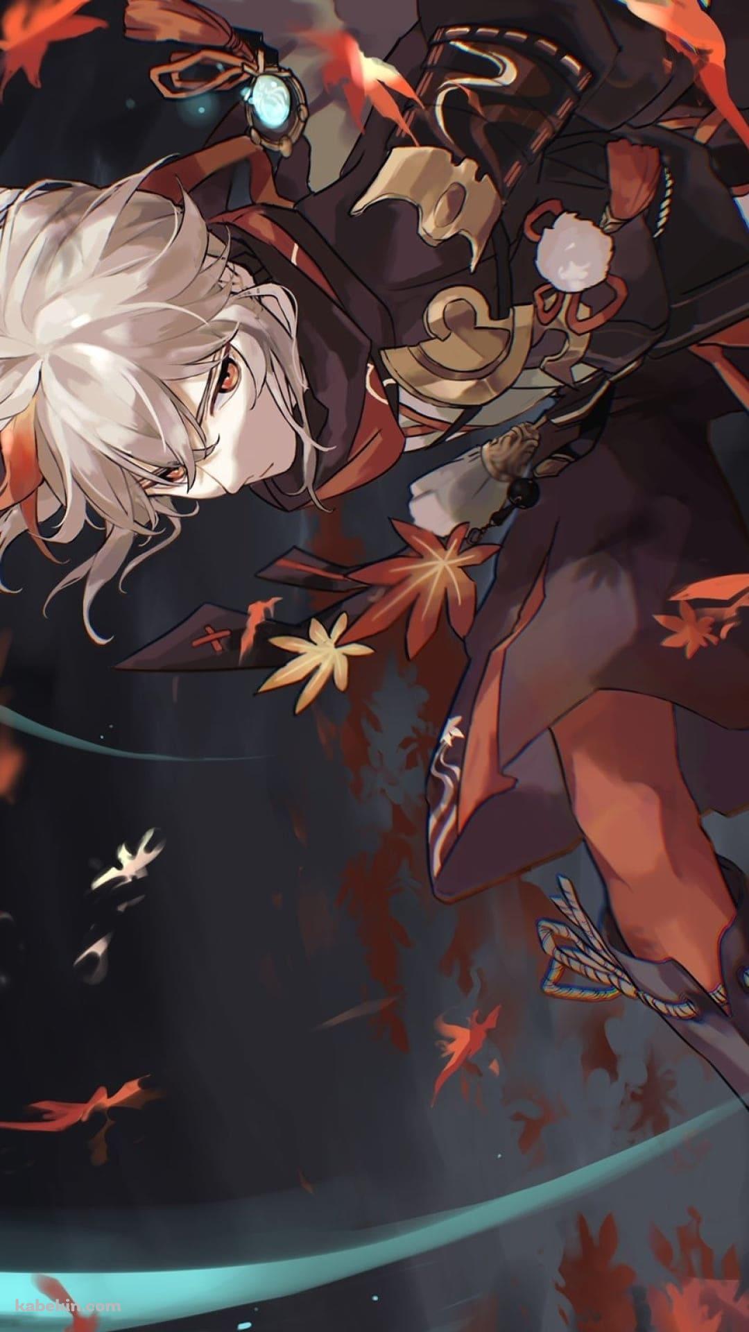 原神 かっこいい楓原万葉(かえではらかずは)のAndroidの壁紙(1080px x 1920px) スマホ用