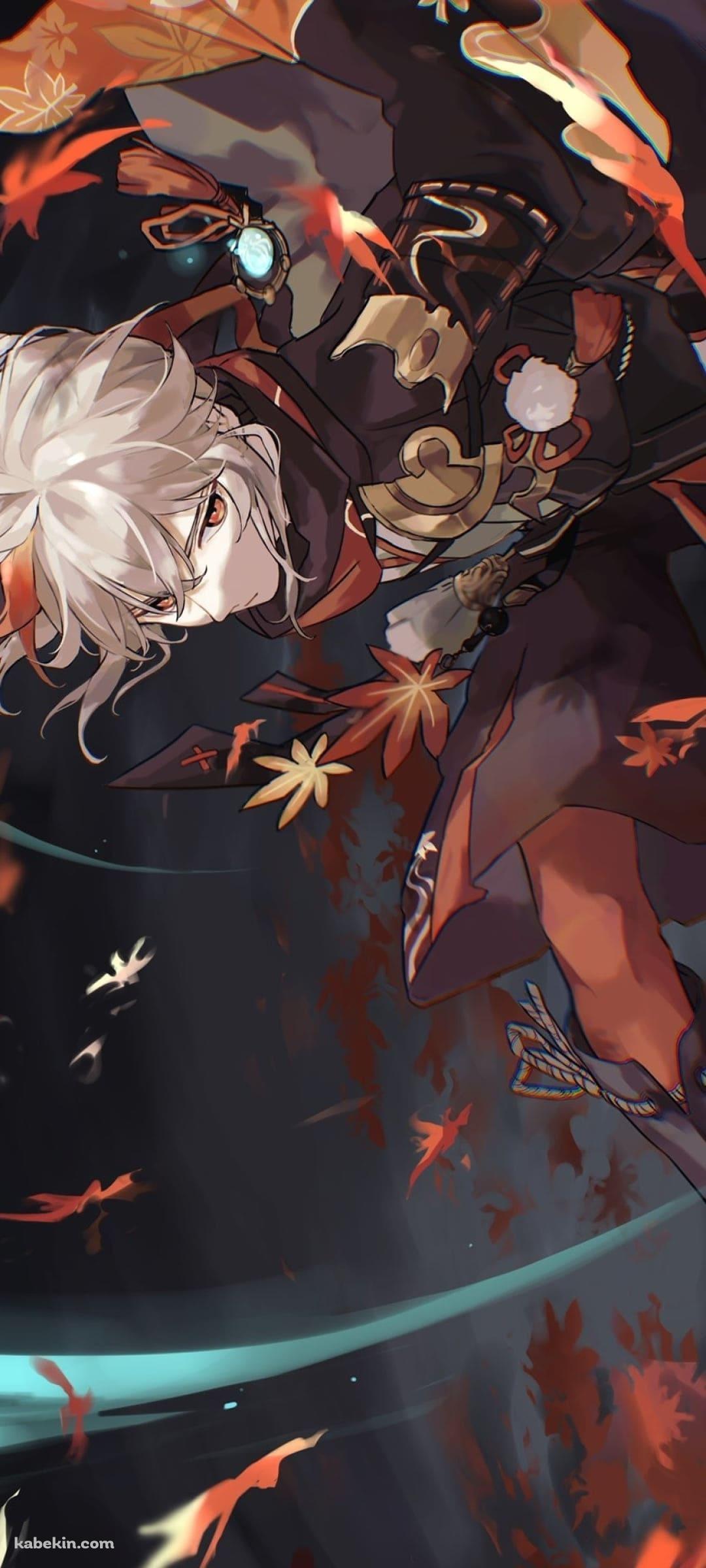 原神 かっこいい楓原万葉(かえではらかずは)のAndroidの壁紙(1080px x 2400px) スマホ用