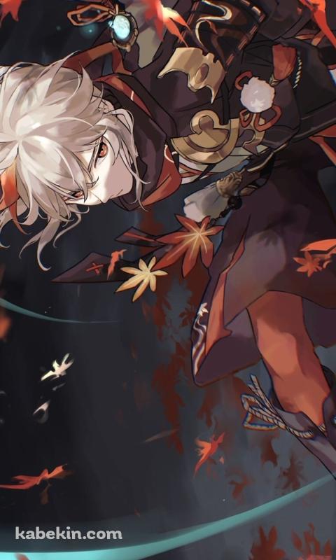 原神 かっこいい楓原万葉(かえではらかずは)のAndroidの壁紙(480px x 800px) スマホ用
