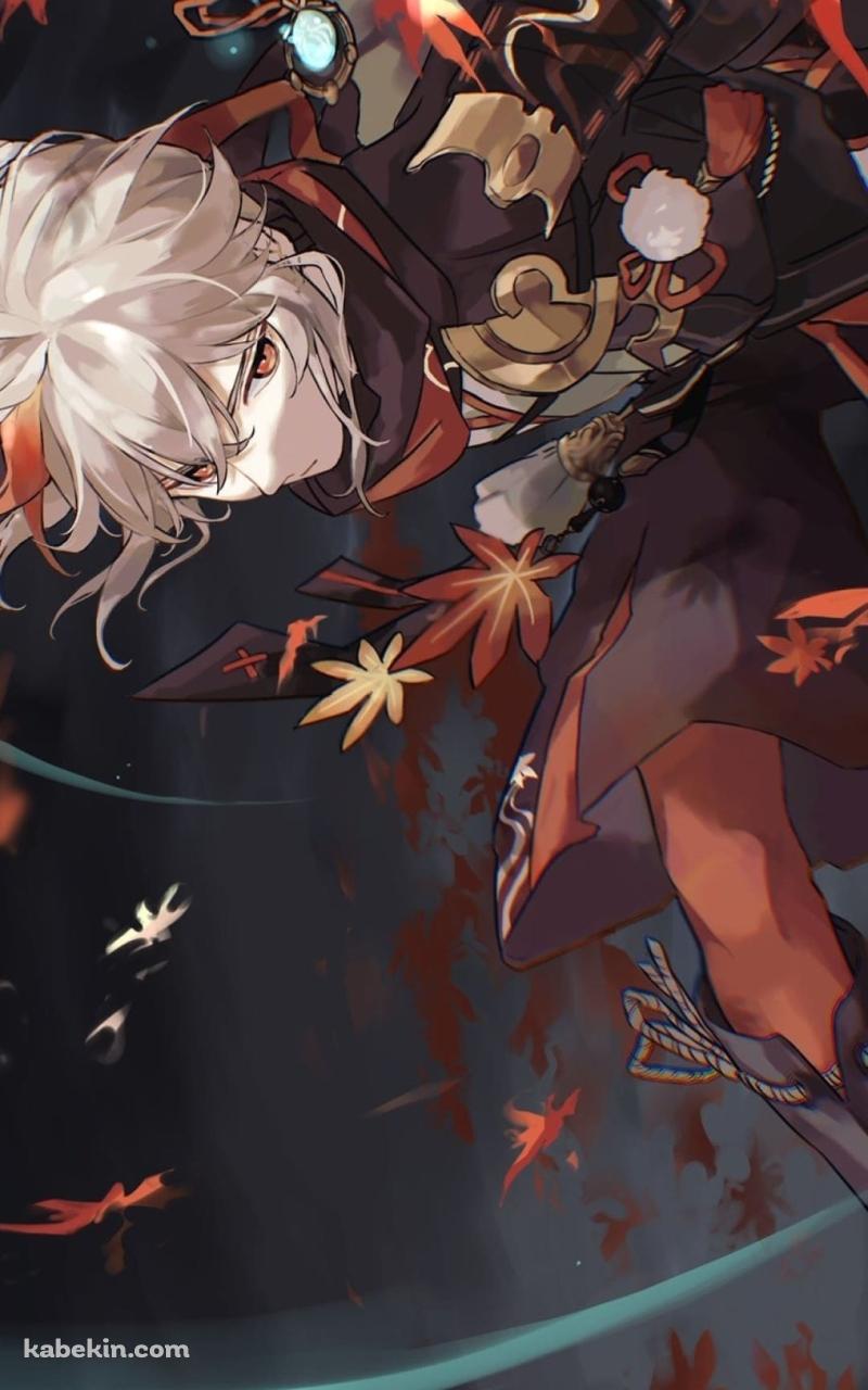 原神 かっこいい楓原万葉(かえではらかずは)のAndroidの壁紙(800px x 1280px) スマホ用