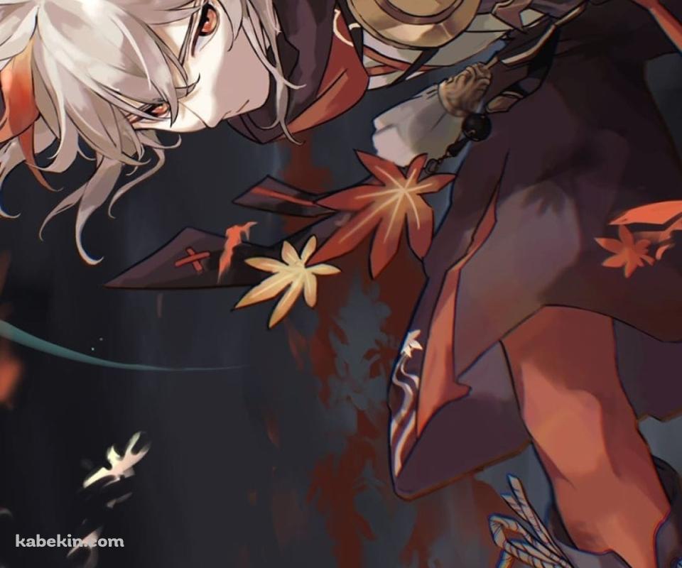 原神 かっこいい楓原万葉(かえではらかずは)のAndroidの壁紙(960px x 800px) スマホ用