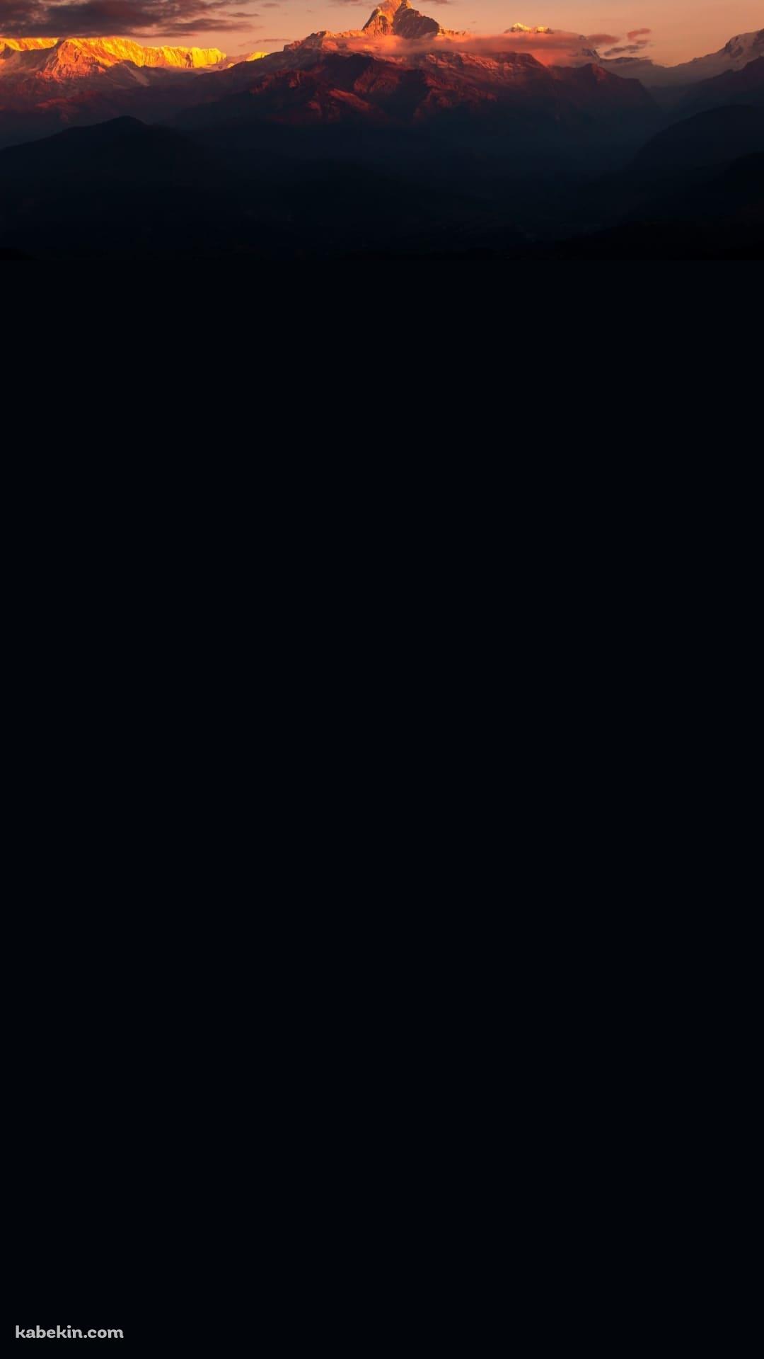 ヒマラヤ山脈 夕暮れのAndroidの壁紙(1080px x 1920px) スマホ用