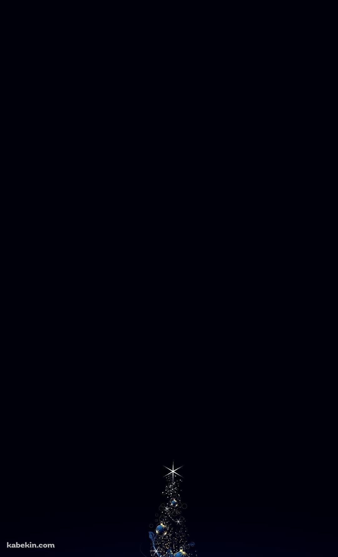 青いクリスマス / クリスマスツリー / Blue ChristmasのAndroidの壁紙(1080px x 1776px) スマホ用