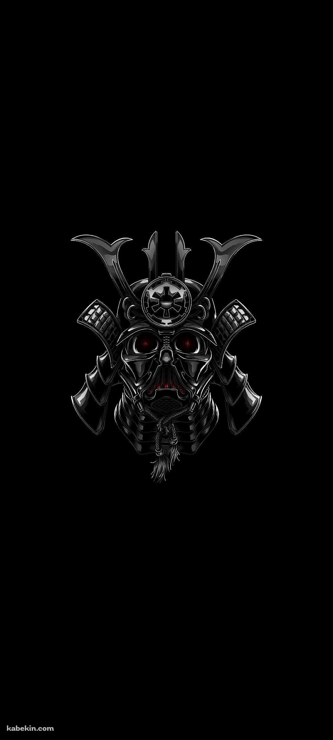 黒い甲冑 / 侍 / 兜 / 武士のAndroidの壁紙(1080px x 2400px) スマホ用