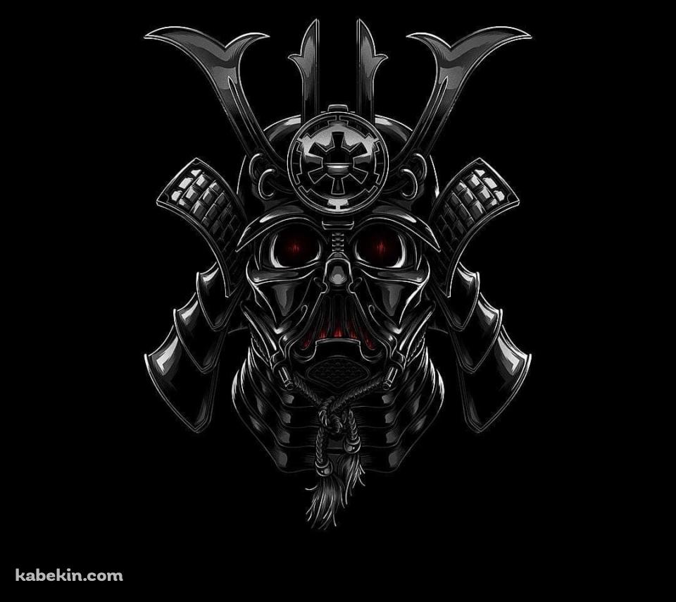 黒い甲冑 / 侍 / 兜 / 武士のAndroidの壁紙(960px x 854px) スマホ用