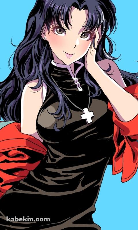エヴァンゲリオン 葛城ミサトのAndroidの壁紙(480px x 800px) スマホ用