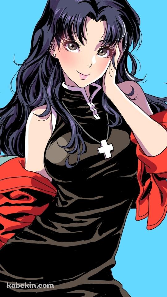 エヴァンゲリオン 葛城ミサトのAndroidの壁紙(540px x 960px) スマホ用