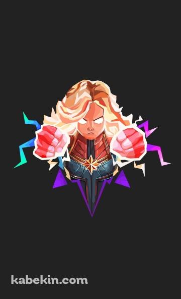 キャプテン・マーベルのAndroidの壁紙(360px x 592px) スマホ用