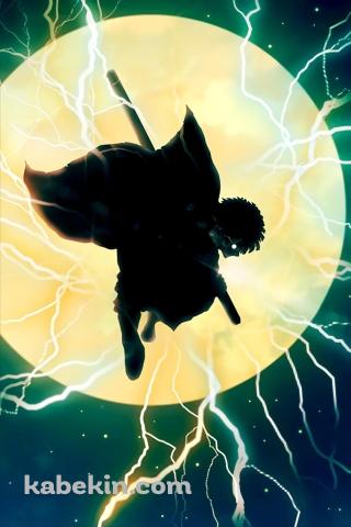 我妻善逸 居合の達人 全集中 雷の呼吸のAndroidの壁紙(320px x 480px) スマホ用