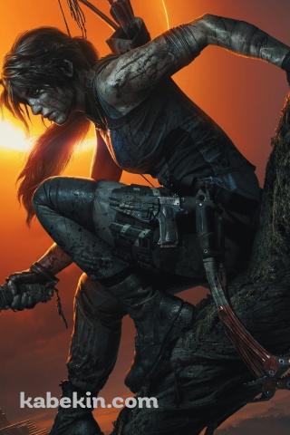 トゥームレイダー ララ・クロフトのAndroidの壁紙(320px x 480px) スマホ用