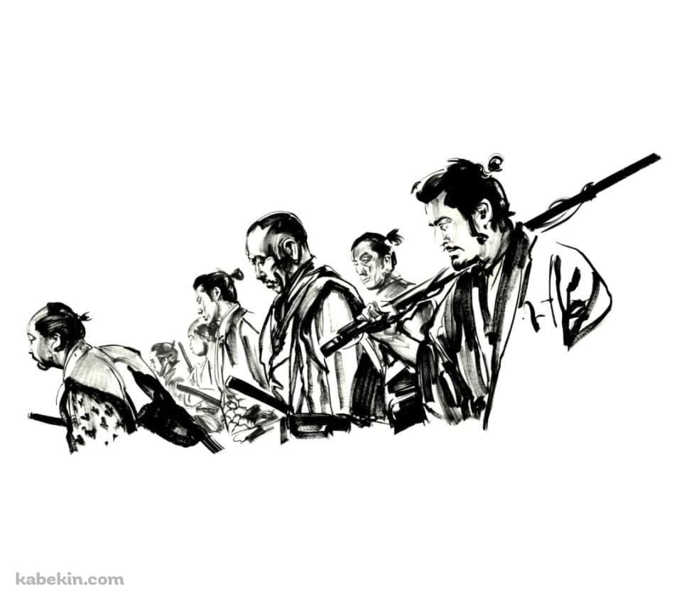 七人の侍 / 黒澤明 / 三船敏郎のAndroidの壁紙(960px x 854px) スマホ用