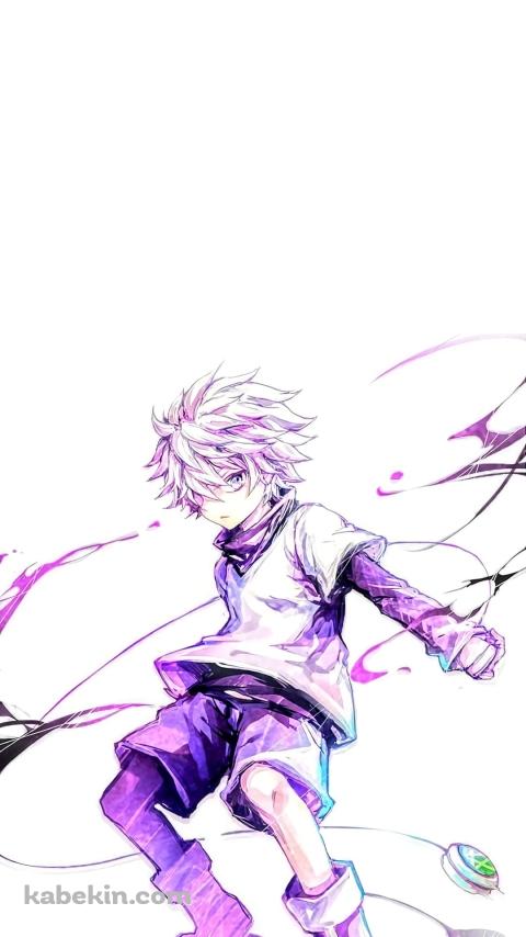 かっこいいキルア / ハンターハンター / 紫のAndroidの壁紙(480px x 854px) スマホ用