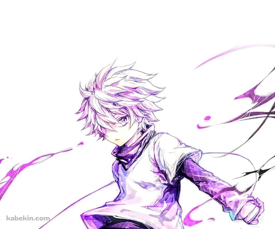 かっこいいキルア / ハンターハンター / 紫のAndroidの壁紙(960px x 800px) スマホ用