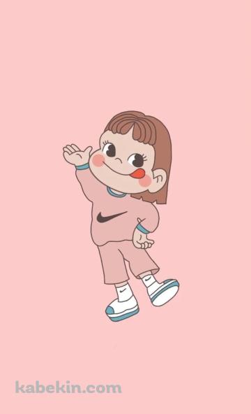 ペコちゃん NIKEのAndroidの壁紙(360px x 592px) スマホ用