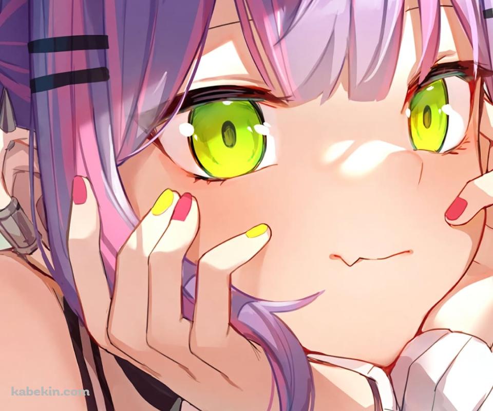 物思いにふけるかわいい常闇トワ / バーチャルYouTuber / ホロライブのAndroidの壁紙(960px x 800px) スマホ用