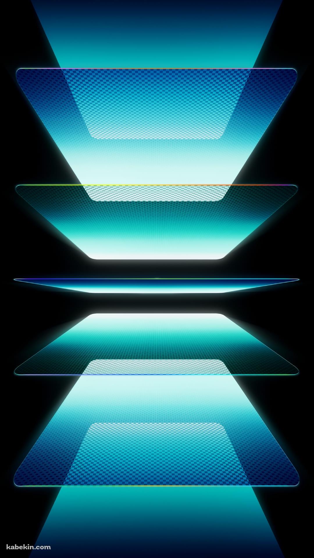 複数枚の綺麗な青みがかったガラスのAndroidの壁紙(1080px x 1920px) スマホ用