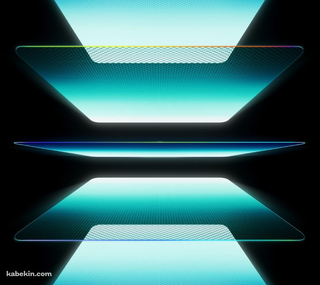 複数枚の綺麗な青みがかったガラスのAndroidの壁紙(1080px x 960px) スマホ用