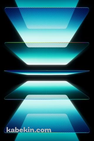 複数枚の綺麗な青みがかったガラスのAndroidの壁紙(320px x 480px) スマホ用