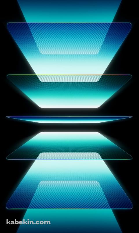 複数枚の綺麗な青みがかったガラスのAndroidの壁紙(480px x 800px) スマホ用