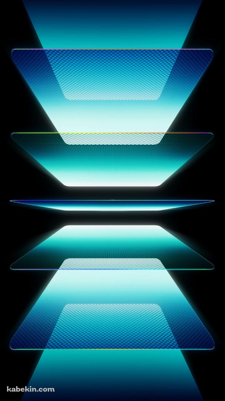 複数枚の綺麗な青みがかったガラスのAndroidの壁紙(720px x 1280px) スマホ用