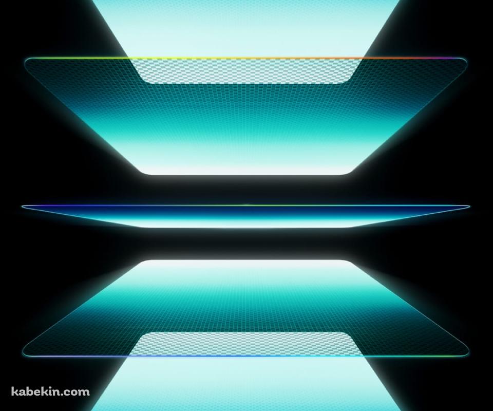 複数枚の綺麗な青みがかったガラスのAndroidの壁紙(960px x 800px) スマホ用