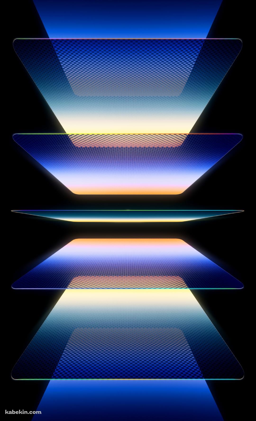 綺麗な濃い青のガラスのAndroidの壁紙(1080px x 1776px) スマホ用