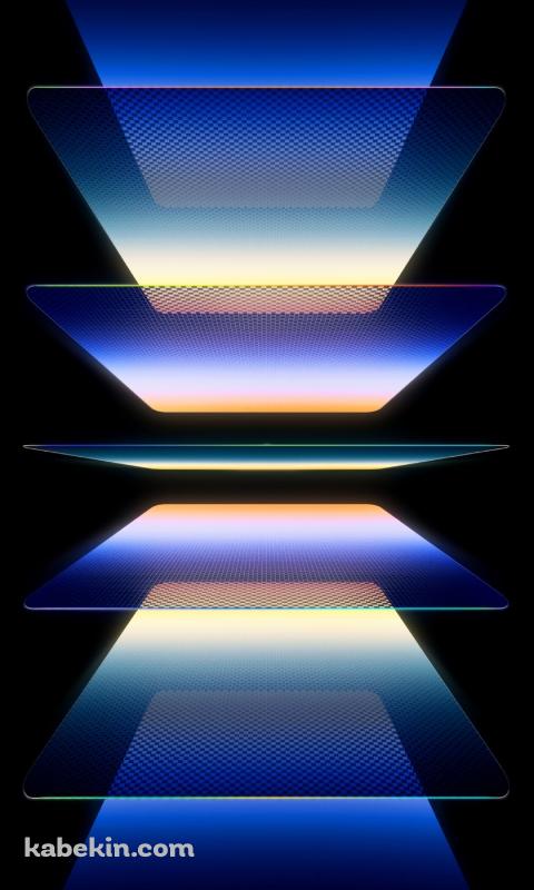 綺麗な濃い青のガラスのAndroidの壁紙(480px x 800px) スマホ用