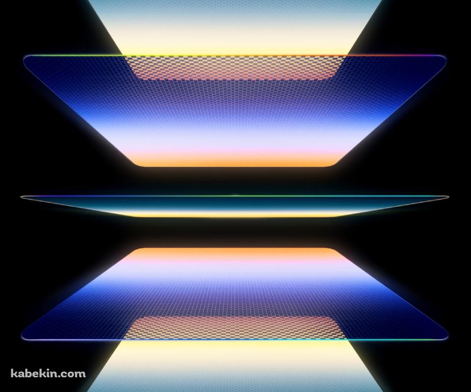 綺麗な濃い青のガラスのAndroidの壁紙(960px x 800px) スマホ用