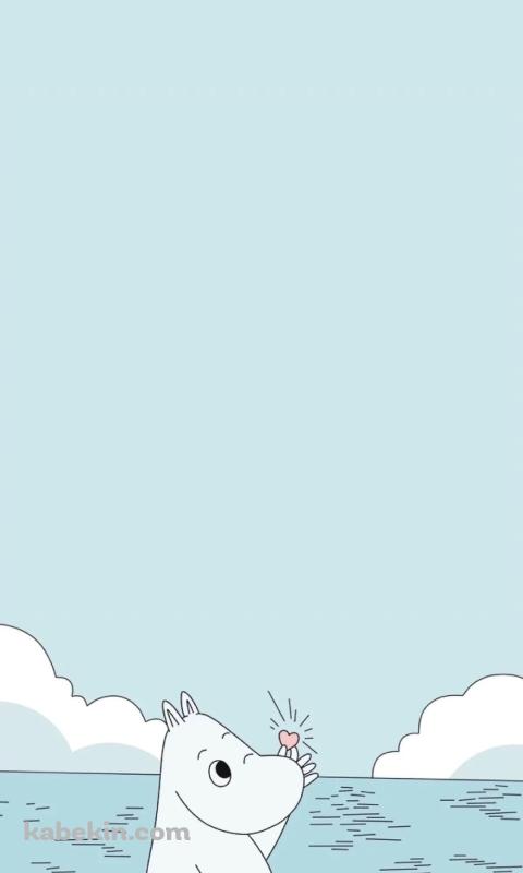 かわいいムーミンのAndroidの壁紙(480px x 800px) スマホ用