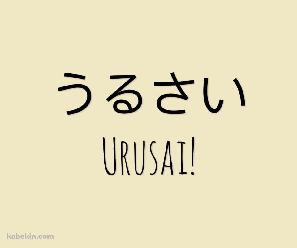 うるさい / URUSAIのAndroidの壁紙(960px x 800px) スマホ用