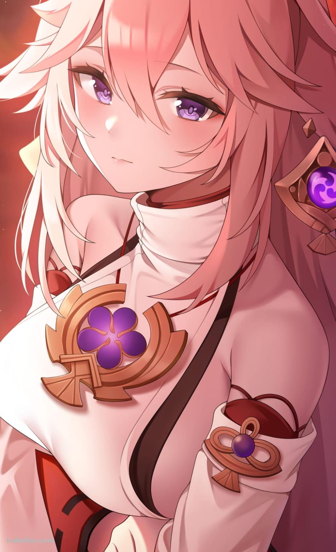 綺麗な八重神子 / 原神のAndroidの壁紙(1080px x 1776px) スマホ用