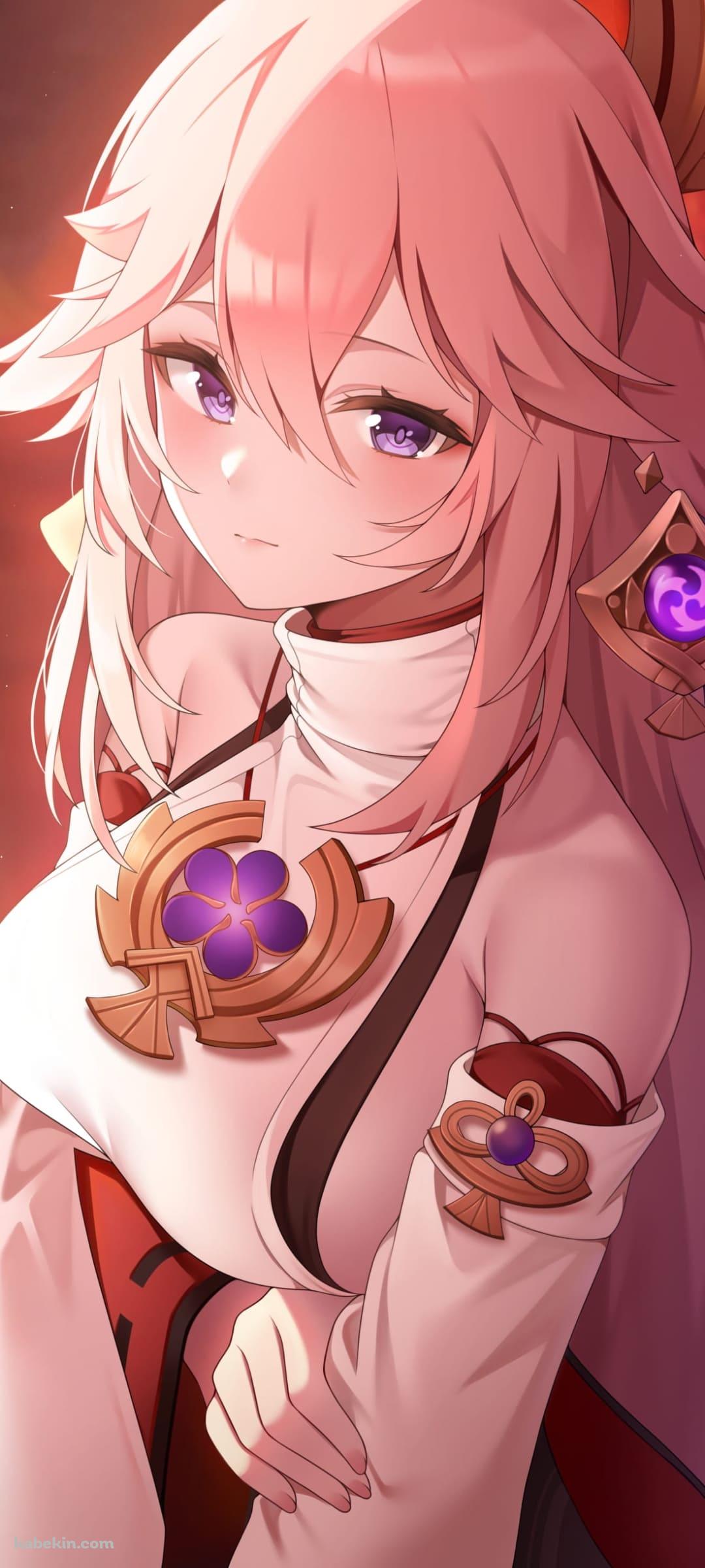 綺麗な八重神子 / 原神のAndroidの壁紙(1080px x 2400px) スマホ用