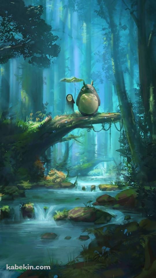 綺麗なトトロの森 / カオナシ / ジブリのAndroidの壁紙(540px x 960px) スマホ用