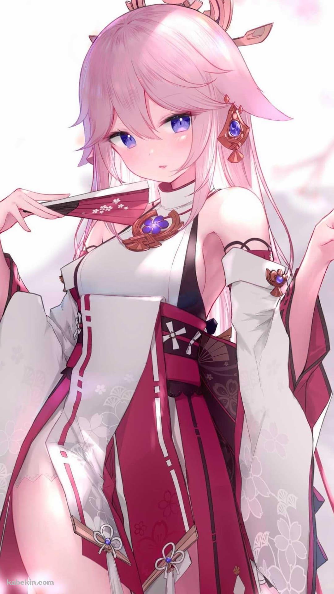 かわいい八重神子 / 原神のAndroidの壁紙(1080px x 1920px) スマホ用
