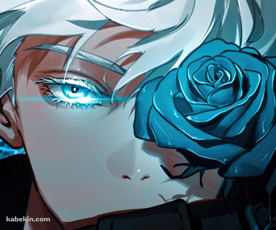五条悟 / 青い薔薇 / 呪術廻戦のAndroidの壁紙(960px x 800px) スマホ用
