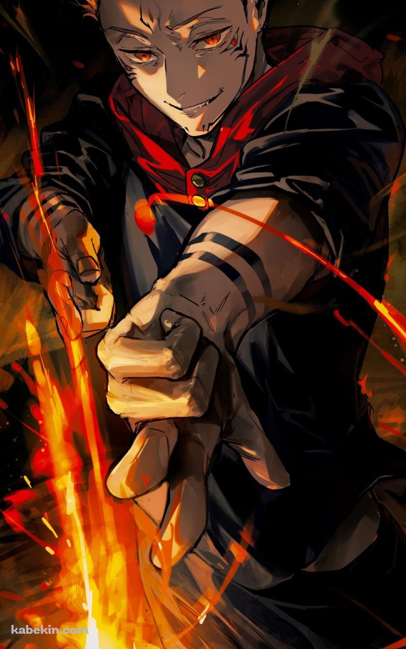 呪術廻戦 / 両面宿儺 / 宿儺の器 / 虎杖悠仁のAndroidの壁紙(800px x 1280px) スマホ用