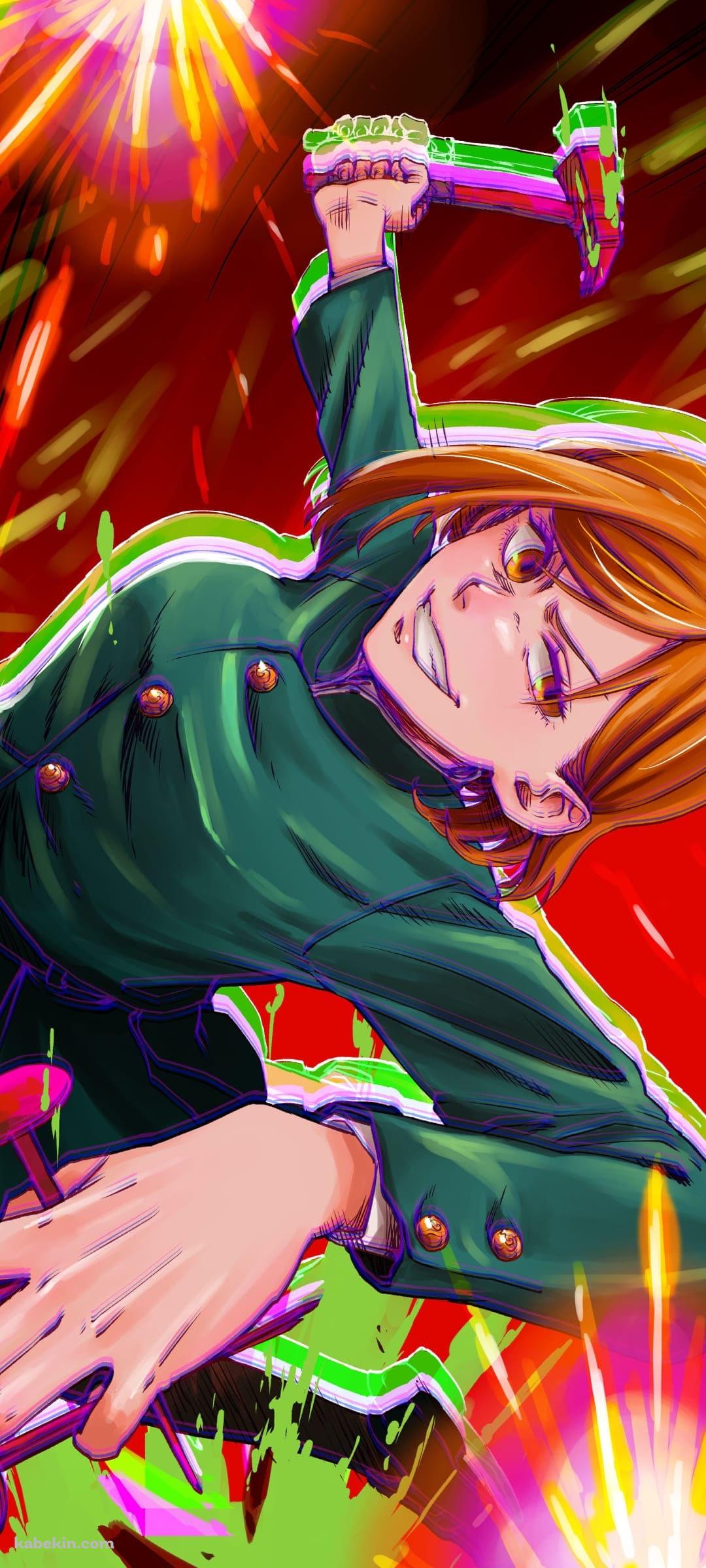 釘崎野薔薇 / 芻霊呪法(すうれいじゅほう) / 金槌 / 五寸釘のAndroidの壁紙(1080px x 2400px) スマホ用