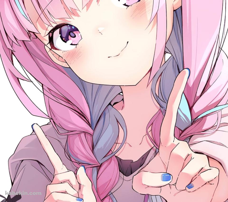かわいい湊あくあ / ホロライブ / Vtuber / ファンアートのAndroidの壁紙(960px x 854px) スマホ用