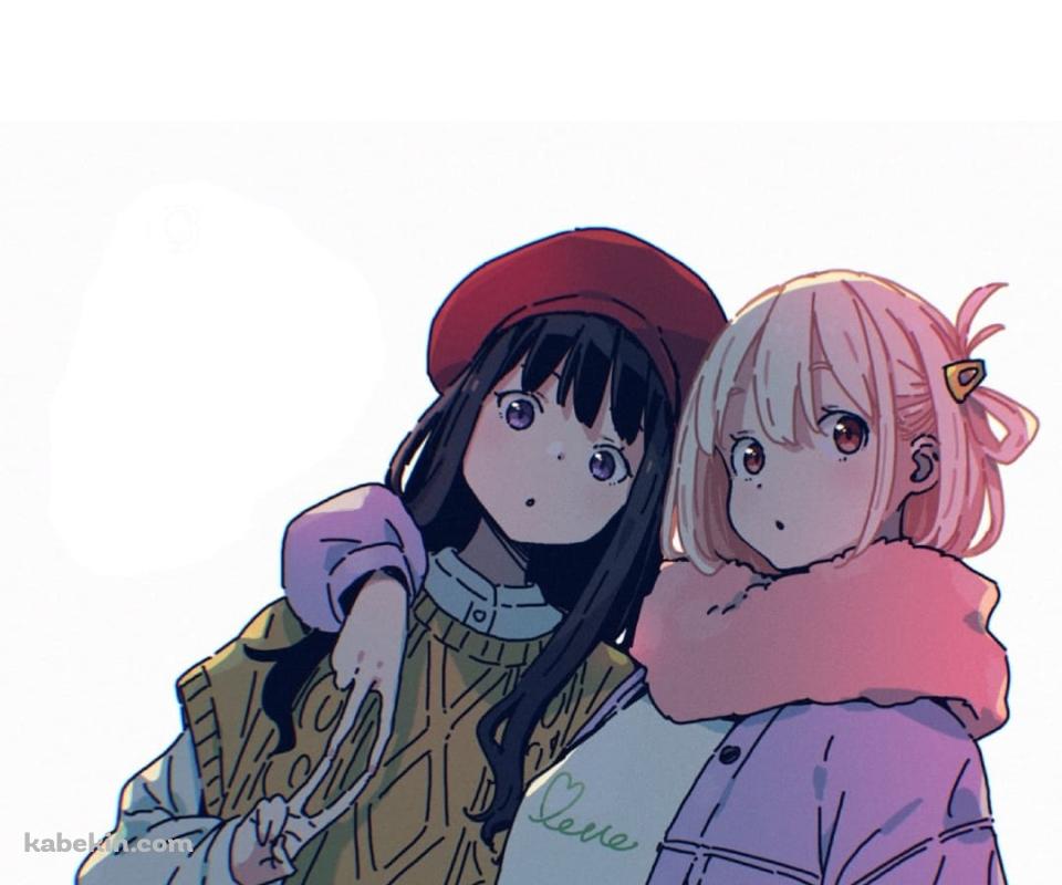 リコリス・リコイル / 錦木千束(にしきぎ ちさと) / 井ノ上たきな(いのうえ たきな)のAndroidの壁紙(960px x 800px) スマホ用