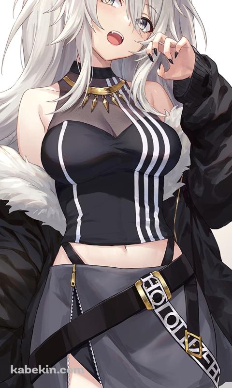 獅白ぼたん(ししろ ぼたん) / ファンアート / かわいい / バーチャルYouTuber / ホロライブのAndroidの壁紙(480px x 800px) スマホ用