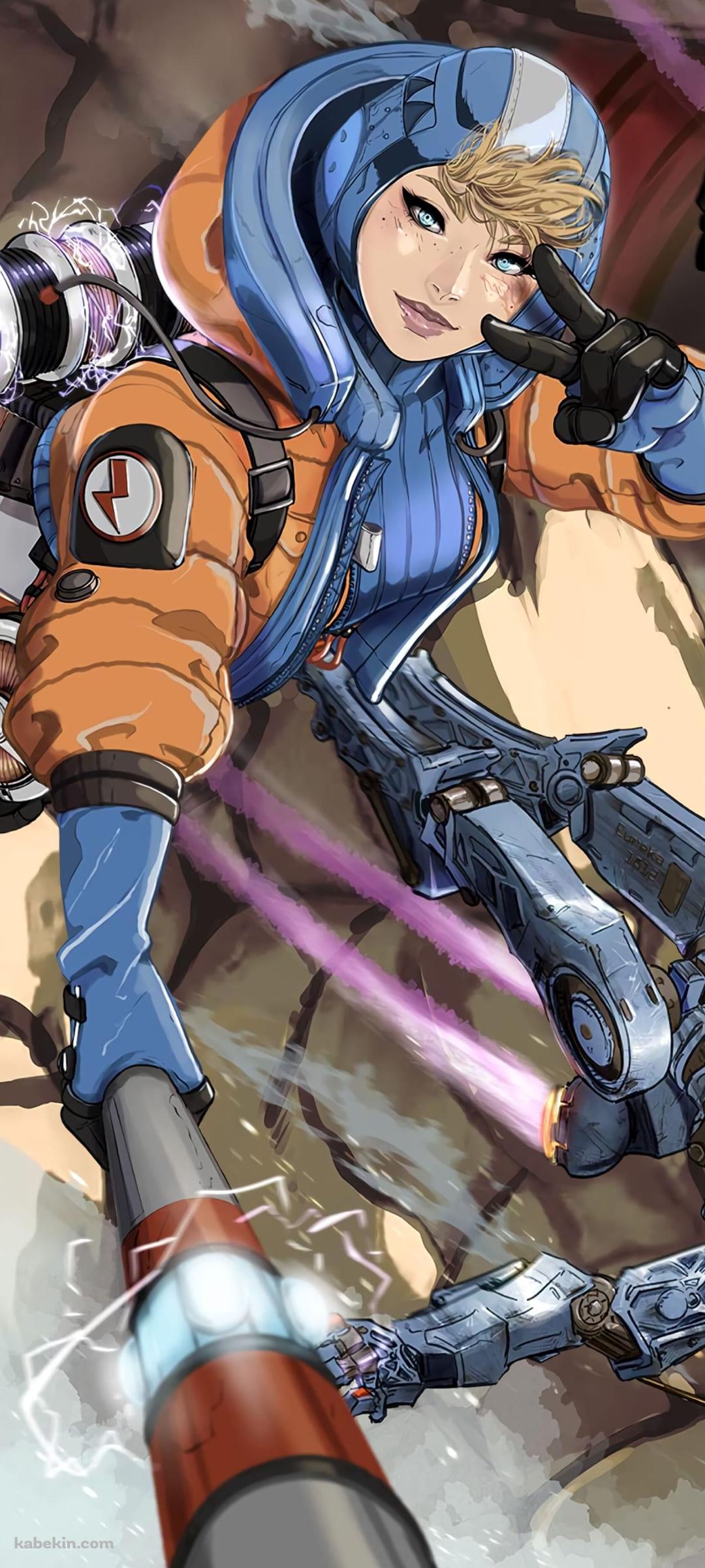 ピースするワットソン / APEX LEGENDSのAndroidの壁紙(1080px x 2400px) スマホ用