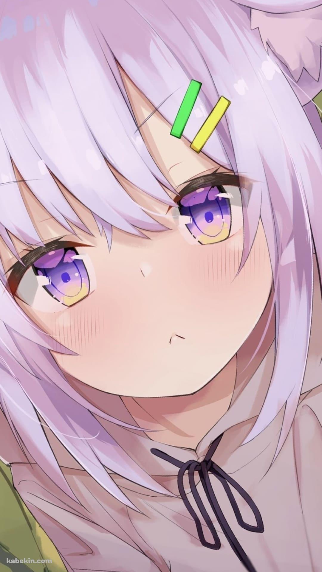 困り顔の猫又おかゆ / Vtuber / バーチャルYouTuber / ホロライブのAndroidの壁紙(1080px x 1920px) スマホ用