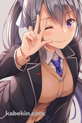 かわいい樋口 楓 / Vtuber / でろーん / ファンアート / バーチャルYouTuber / にじさんじのAndroidの壁紙(320px x 480px) スマホ用