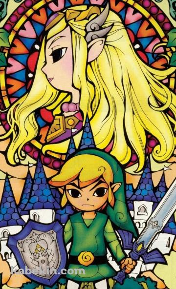 ゼルダの伝説 / ステンドグラス / リンク / ゼルダ姫のAndroidの壁紙(360px x 592px) スマホ用