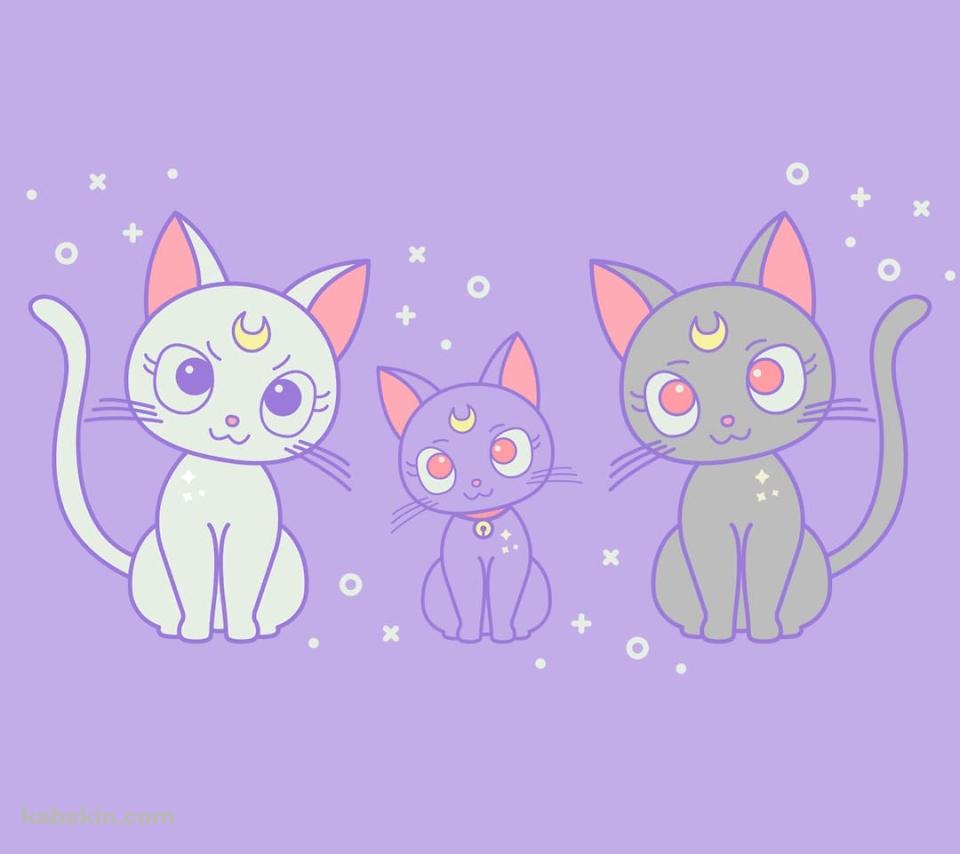 セーラームーン / ルナ / アルテミス / ダイアナ / 猫のAndroidの壁紙(960px x 854px) スマホ用
