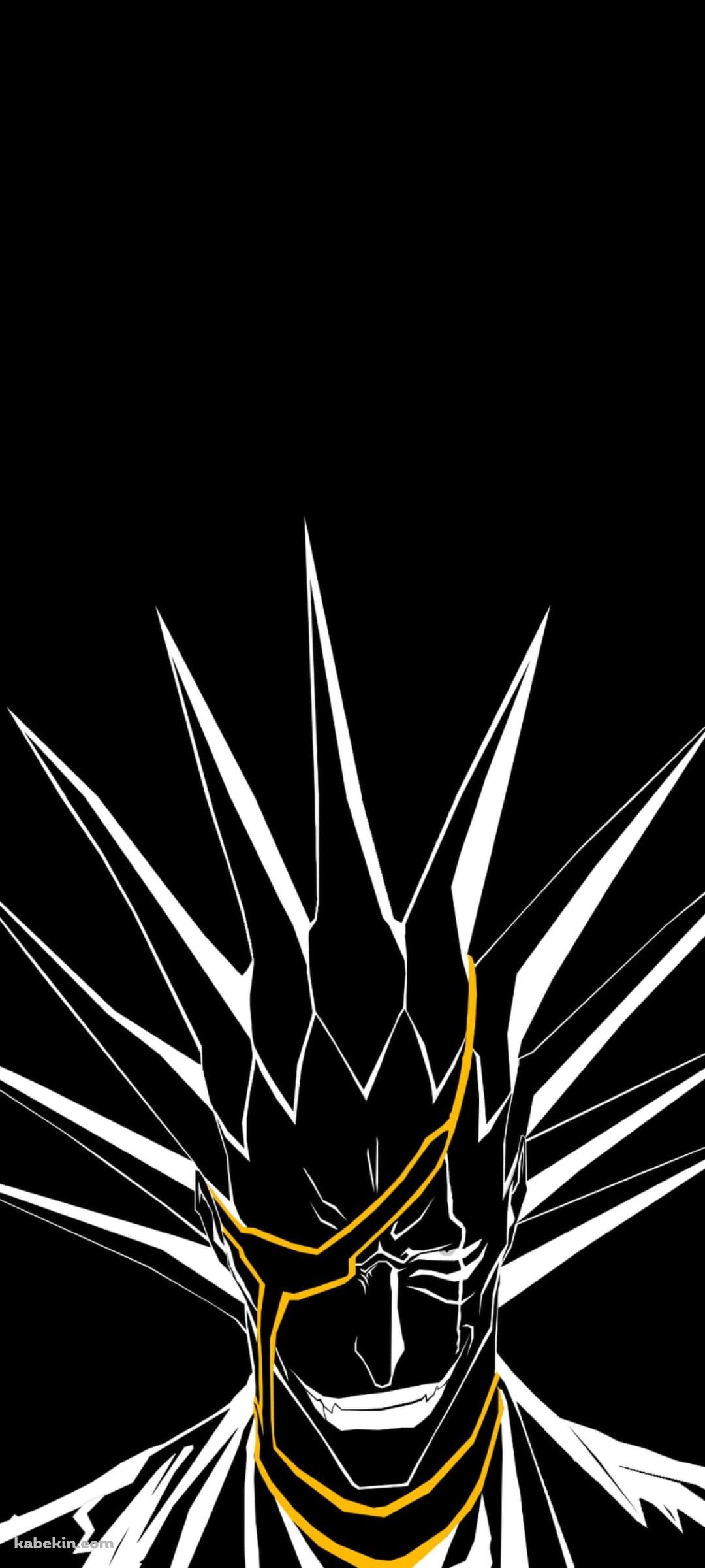 かっこいい更木剣ハ / 黄色い眼帯 / BleachのAndroidの壁紙(1080px x 2400px) スマホ用