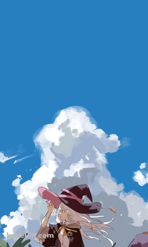 魔女の旅々 / イレイナ / かわいい / ファンアートのAndroidの壁紙(480px x 800px) スマホ用