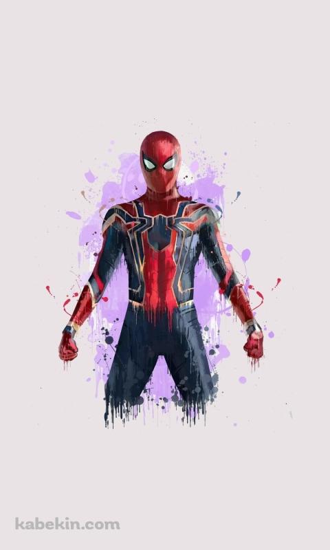 スパイダーマン / イラスト / かっこいい / マーベルのAndroidの壁紙(480px x 800px) スマホ用