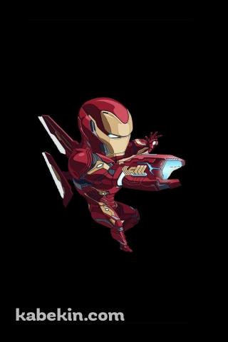 かわいいアイアンマン / cute iron manのAndroidの壁紙(320px x 480px) スマホ用